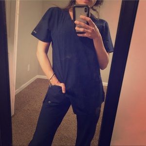 5Pocket V-Neck 4way stretch SCRUB TOP💉🌡💊🩺🩹